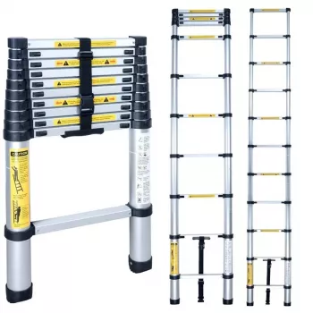 Teleszkópos létra BL-T380 380 cm, 13 fok, alumínium, EN131, 150 kg