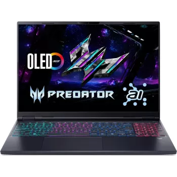Acer Predator Helios Neo 16S AI PHN16S-71-75G8 játék laptop, Intel Core Ultra 7 255HX 5,2 GHz, 16 inch WQXGA OLED, 32 GB RAM, 1 TB SSD, NVIDIA GeForce RTX 5070, Windows 11 Home, fekete