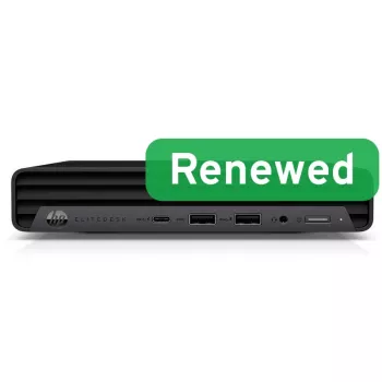 HP Renewed EliteDesk 800 G6 Desktop Mini PC - Intel Core i5-10500T, 16GB RAM, 256GB SSD, Intel UHD Graphics 630, Windows 11 Pro (A osztály)