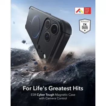 ESR Cyber Tough MagSafe Case for iPhone 17 Pro Max / 18 Pro Max - Black