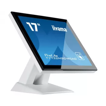 Iiyama ProLite T1732MSC-W5AG 17 inch SXGA 5:4 projektív kapacitív érintőképernyős LED-monitor HDMI, DisplayPort, VGA, hangszórókkal, fekete