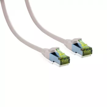 IT-BUDGET Cat.6A S/FTP LSZH patch kábel, 0,5 m, fehér, 10Gbps, PoE+, 600MHz, réz