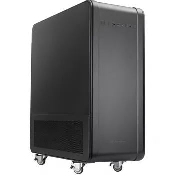 SilverStone Technology ALTA G1M Micro-ATX torony ház - fekete, edzett üveg, 90°-os alaplapforgatás, 180mm Air Penetrator ventilátor