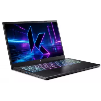 Acer Nitro V 15 AI gamer laptop, 15,6 inch FHD 144Hz, AMD Ryzen 7 170, NVIDIA GeForce RTX 5060, 16GB DDR5, 1TB SSD, operációs rendszer nélkül, Obsidian Black