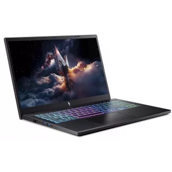 Acer Nitro V 15 AI gamer laptop, 15,6 inch FHD 144Hz, AMD Ryzen 7 170, NVIDIA GeForce RTX 5060, 16GB DDR5, 1TB SSD, operációs rendszer nélkül, Obsidian Black