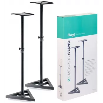 Stagg SMOS-10 SET pár acél monitorhangszóró-állvány teleszkópos magasságállítással