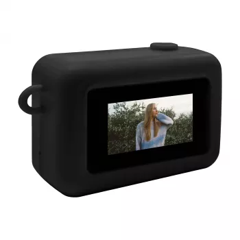 Denver DMC-1003B fekete mini digitális fényképezőgép 0.3MP CMOS VGA kulcstartós webkamera