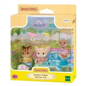 EPOCH Sylvanian Families Adventure óvoda barátok medence móka játékkészlet