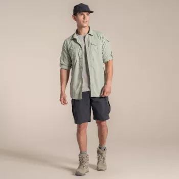Craghoppers NosiLife Adventure LS Shirt III - férfi utazóing, Bay Leaf, M