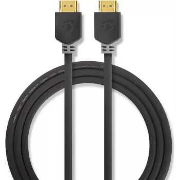 Nedis High Speed HDMI-kábel Ethernet-támogatással - 4K@60Hz, ARC, 18 Gbps, 1,00 m, antracit