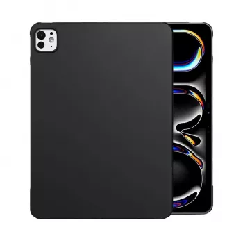 MRDISC hátlap Apple iPad Pro M4-hez fekete TPU - karcsú ütésvédő tok emelt peremekkel, karcolásálló matt felülettel, precíz kivágásokkal (MG-BCIPTABPROM4SW)