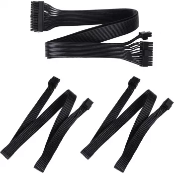 SilverStone Technology SST-PP05-MBEPS EPS 8-pin hosszabbító kábel - kék/fekete, 300mm