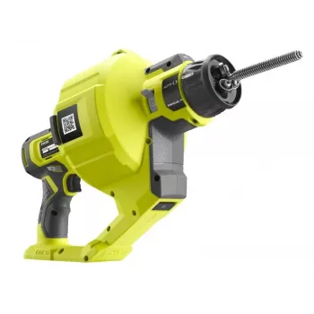 RYOBI RDA18-0 ONE+ akkumulátoros csőtisztító 18V (csupasz szerszám) - 7,6 m spirál, automatikus előtolás, LED fény