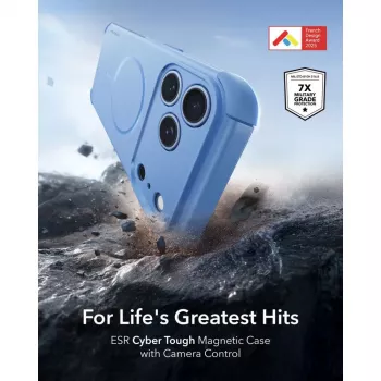 ESR Cyber Tough MagSafe Case for iPhone 17 Pro Max / 18 Pro Max - Light Blue