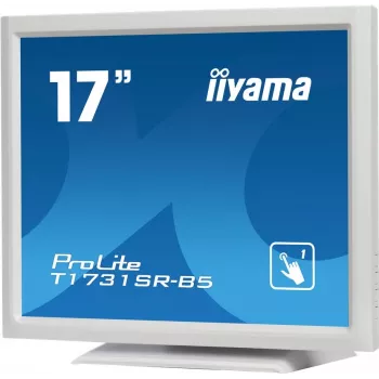 Iiyama ProLite T1731SR-W5 17 inch SXGA 5:4 5-vezetékes rezisztív érintős LED-monitor, fekete