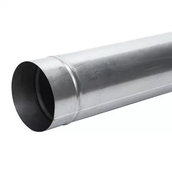 Kéménycső 160 mm átmérővel, 1 m, fekete acél, egyfalú, magas hőmérsékletű
