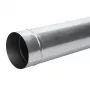 Kéménycső 160 mm átmérővel, 1 m, fekete acél, egyfalú, magas hőmérsékletű