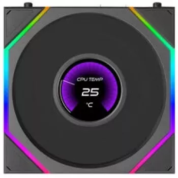 Lian Li UNI FAN TL120 LCD FLEX Wireless ARGB 120mm ventilátor - fekete