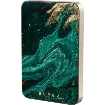 Burga mágneses 5000 mAh powerbank Emerald Pool Gold
