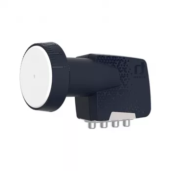 Inverto Quad Premium univerzális LNB konverter - 4 kimenet, 0,2 dB zajszám, 40 mm feedhorn, fekete