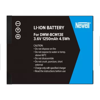 Newell csereakkumulátor Panasonic DMW-BCM13E-hez (Li-ion, 3,6V, 1250mAh, 4,5Wh)