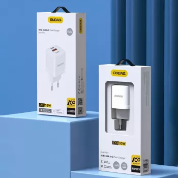 DUDAO A13Pro EU GaN 33W PPS USB-C/USB fali töltő - fehér