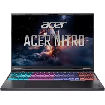 Acer Nitro 16 AN16-A91-R48M játék laptop, 16 inch WQXGA IPS 240Hz, AMD Ryzen 9 9955HX3D, 16GB DDR5, 1TB SSD, GeForce RTX 5070 Ti 12GB, Windows 11 Home