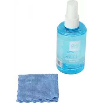 One For All CS4012 képernyőtisztító készlet 120ml spray-vel és mikroszálas törlőkendővel