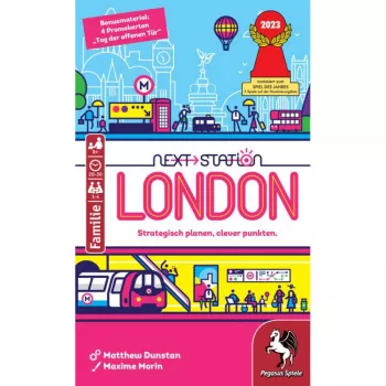 PEGASUS Next Station London – Flip-and-Write társasjáték, 1–4 játékos, 8 éves kortól