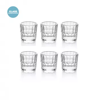Guzzini Vanity Glass készlet 6 shotpohárral, átlátszó (13140500)