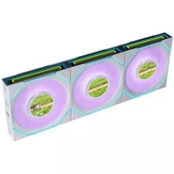Lian Li UNI FAN SL-INF 120 FLEX vezeték nélküli ARGB Reverse Blade 120 mm ventilátor, 3 darabos csomag, fehér