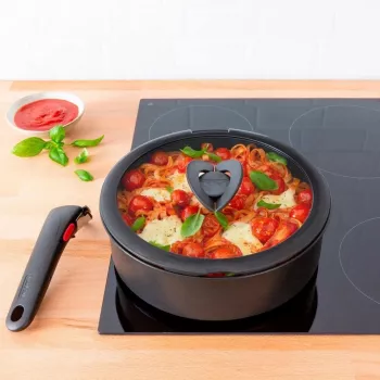 TEFAL Ingenio 16 cm edzett üveg fedél lehajtható fogantyúval L9846153
