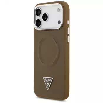 Guess Triangle Logo MagSafe tok iPhone 17 Pro-hoz (barna)