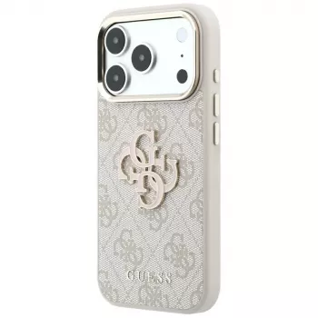 Guess 4G & Big Resin Logo tok iPhone 17 Pro Max / 18 Pro Max-hoz - rózsaszín