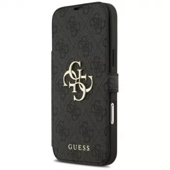 Guess Book 4G Metal Logo tok iPhone 18 Pro Max / 17 Pro Max készülékhez, fekete
