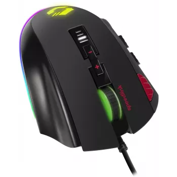 Speedlink Tarios vezetékes USB gamer egér, RGB, 24000 DPI (SL-680012-BK)