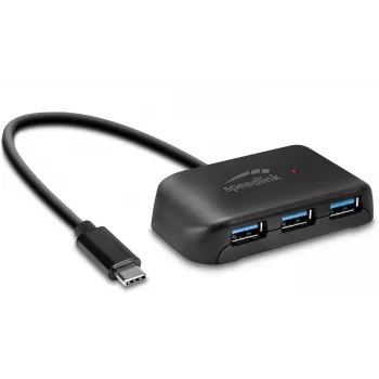 Speedlink Snappy Evo USB-C - 4 portos USB 3.0 hub (SL-140202-BK)