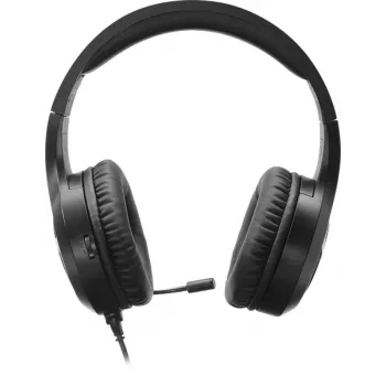 SPEEDLINK SL-450305-BK vezetékes on-ear gamer headset zajszűrő mikrofonnal, USB-A, 30 mm-es meghajtó, 1,8 m kábel, fekete