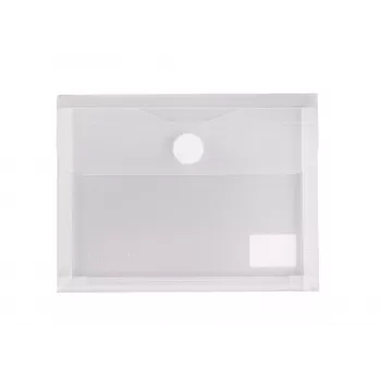 FolderSys Document Pouch A6 with Expansion Gusset, Transparent Matt
