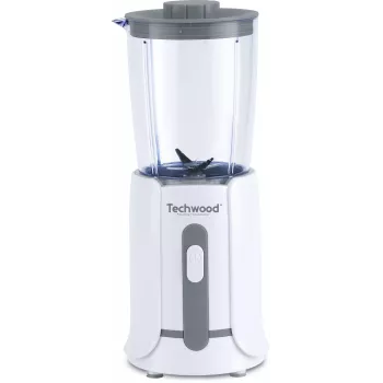 Techwood TBL-201 1,5L asztali mixer, 300W, rozsdamentes acél pengék, jégaprítás, fehér