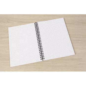 SIGEL SN600 Quicknote spirál notesz, A5, kockás, softcover, kék/szürke, 160 oldal