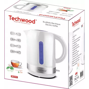 Techwood vízforraló 1,7L, fehér (TB-1771)