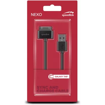 Speedlink Nexo szinkronizáló és töltőkábel Samsung Galaxy Tabhoz (SL-7503-BK)