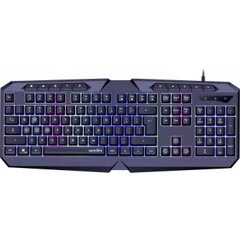 Speedlink Ludicium RGB Rainbow billentyűzet, US kiosztás (SL-670004-BK-US)
