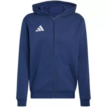 adidas Entrada 26 cipzáras kapucnis pulóver gyerek Navy Blue 152cm
