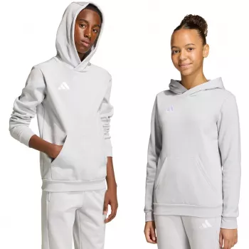 adidas Entrada 26 gyerek kapucnis pulóver szürke JZ6562 (164 cm)