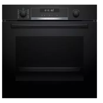 BOSCH Serie 6 beépíthető sütő AirFry funkcióval, 71L, pirolitikus öntisztítás, fekete (HBG578EB3)