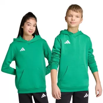 adidas Entrada 26 gyerek kapucnis pulóver JZ6563 Team Green 152 cm
