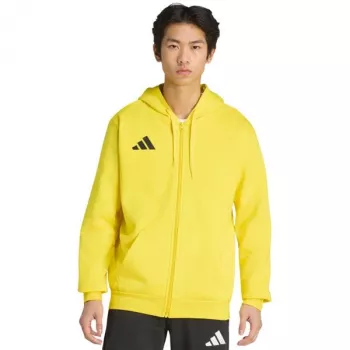 adidas Entrada 26 cipzáras kapucnis pulóver férfi sárga edző kapucnis pulóver KF8964 L méret