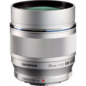 OM System M.Zuiko Digital ED 75mm f/1.8 objektív, ezüst (V311040SW000)